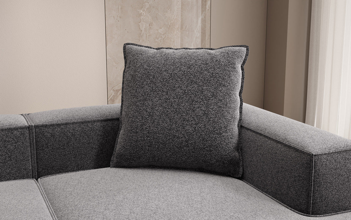 Zierkissen Lesley 60x60 in Strukturstoff