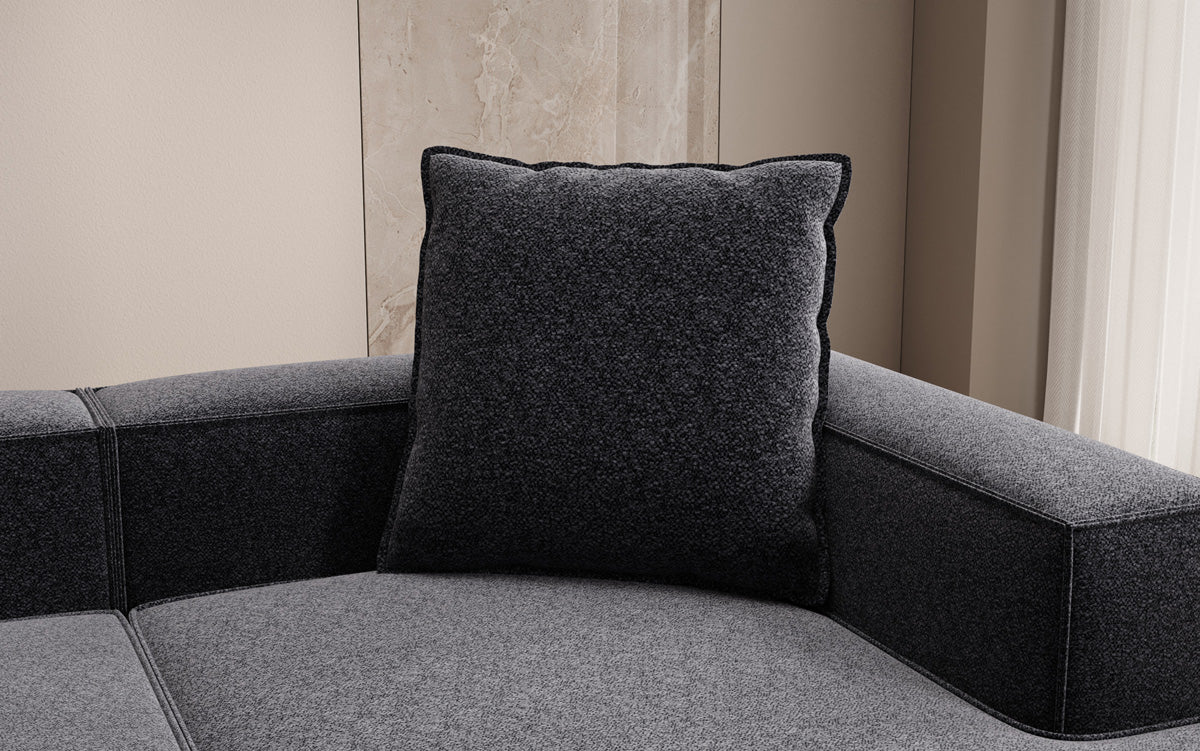 Zierkissen Lesley 60x60 in Strukturstoff