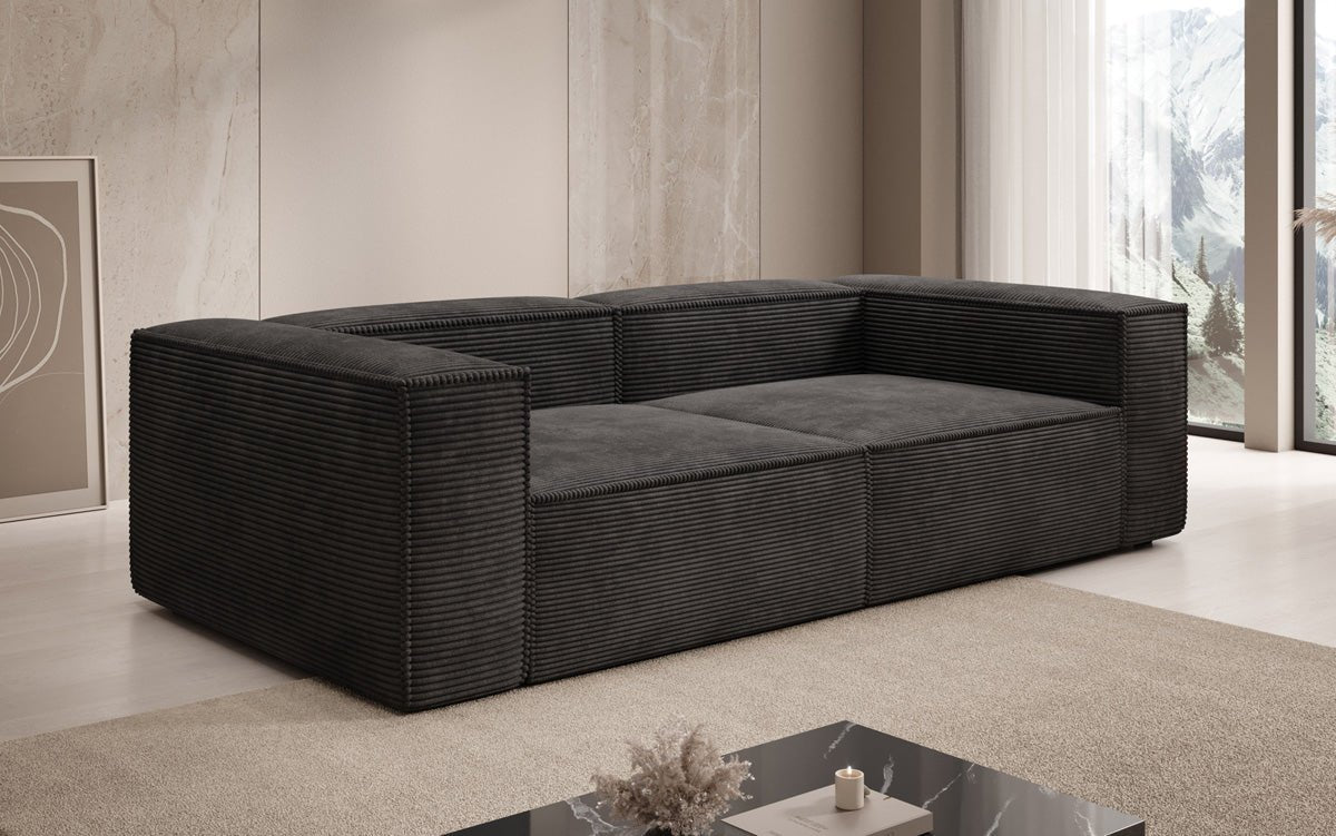 Designer Sofa Lesley 3 Sitzer in Cord