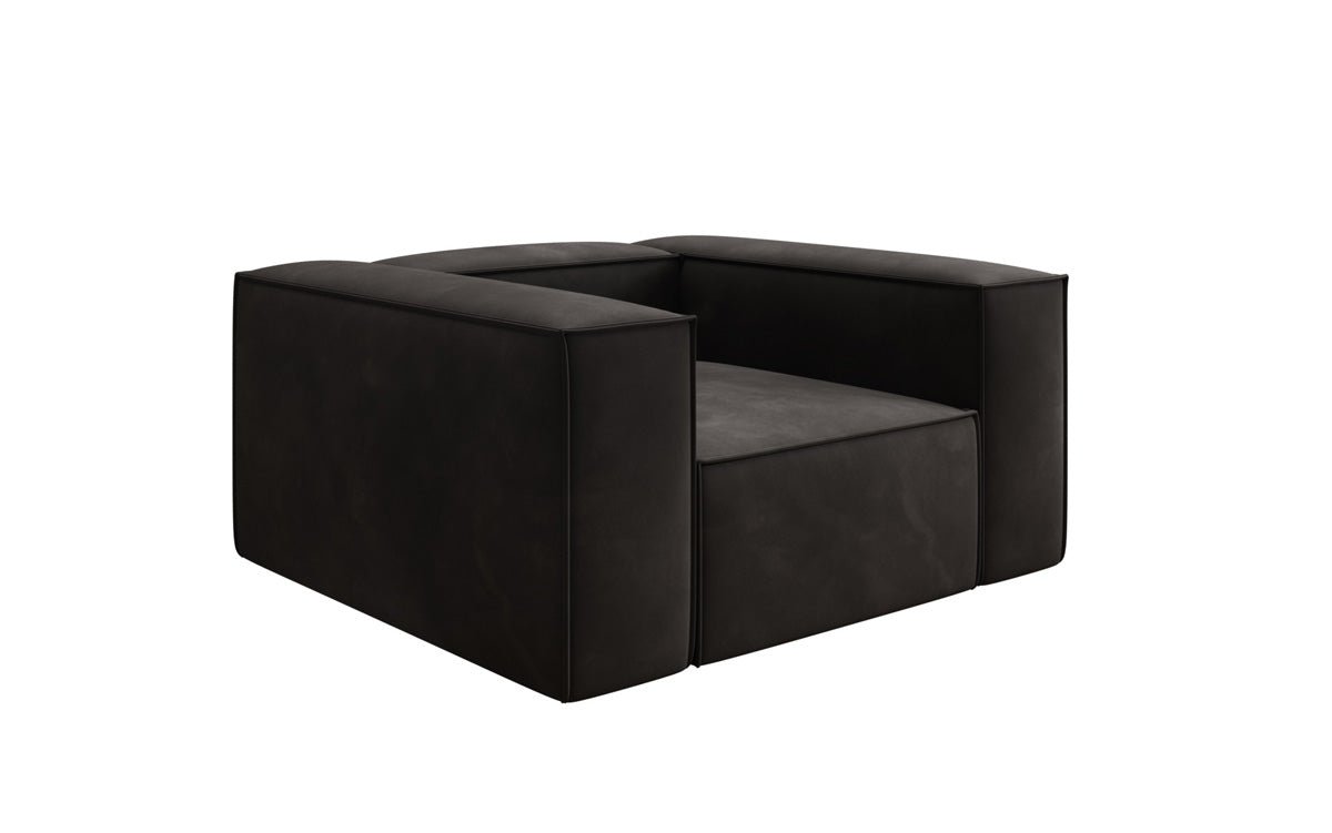 Designer Sofa-Sessel Lesley in Samt