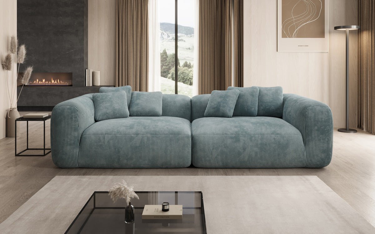 Canapé design Tully 3 places en Côtelé (ultra confortable)