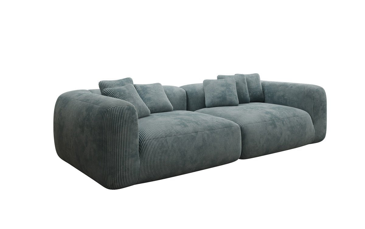 Canapé design Tully 3 places en Côtelé (ultra confortable)