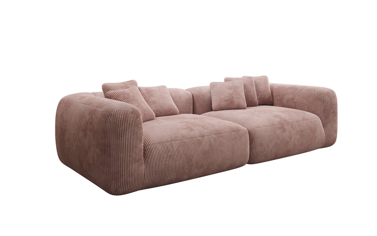 Canapé design Tully 3 places en Côtelé (ultra confortable)