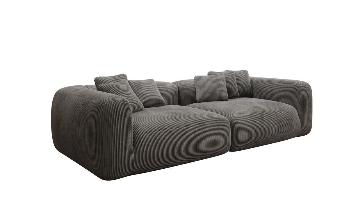 Canapé design Tully 3 places en Côtelé (ultra confortable)
