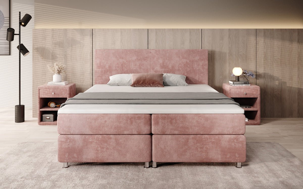 Boxspringbett Athene in Cord