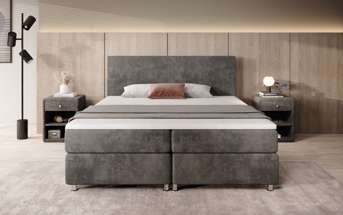 Boxspringbett Athene in Cord