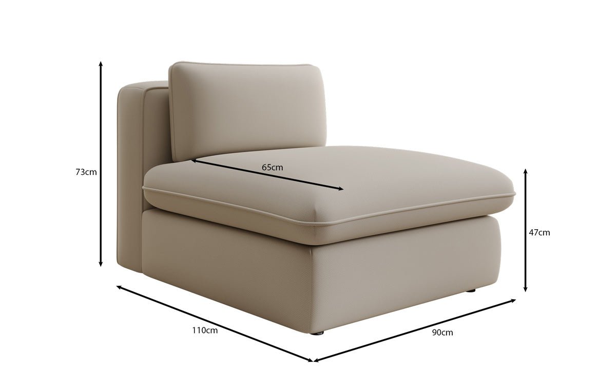 Designer Sofa-Sessel Cuddle in Stoff