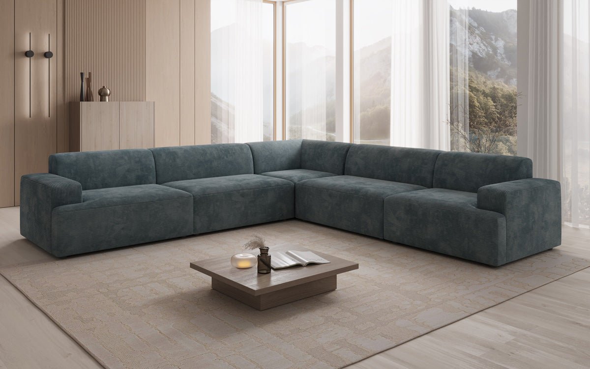 Designer Sofa Monza Wohnlandschaft L XXL in Cord
