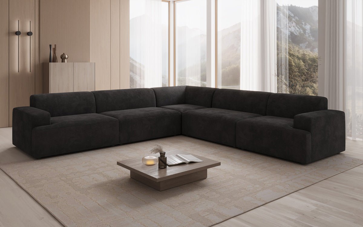 Designer Sofa Monza Wohnlandschaft L XXL in Cord