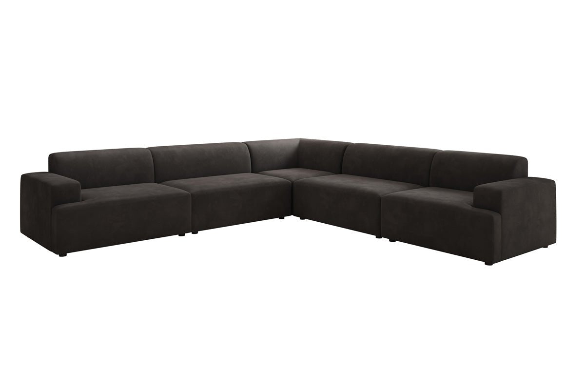 Designer Sofa Monza Wohnlandschaft L XXL in Samt