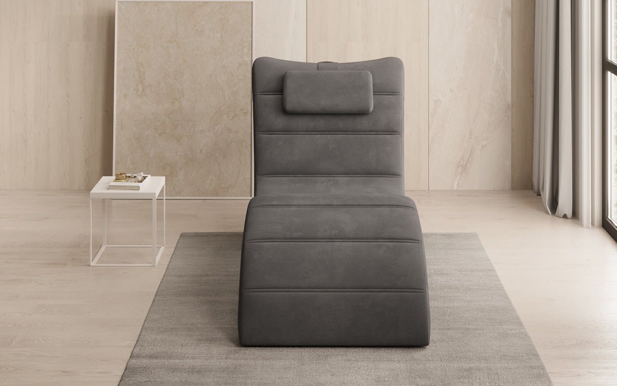 Designer Relax-Liege Leon in Samt