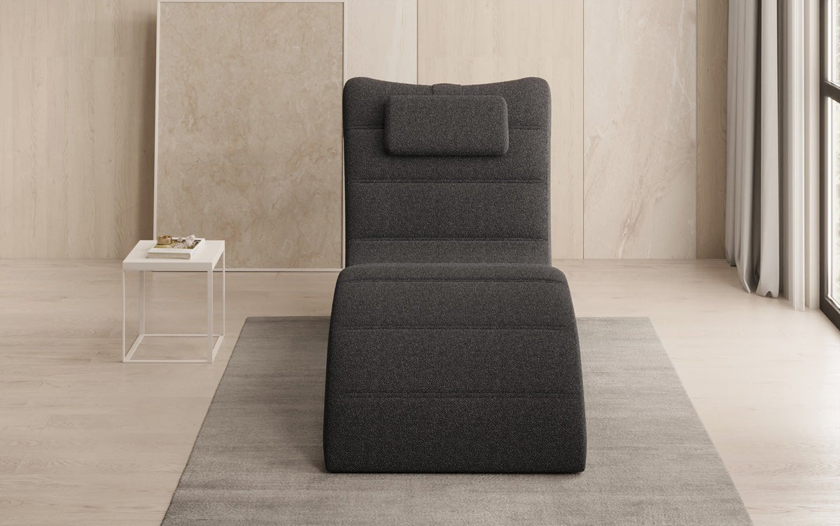 Designer Relax-Liege Leon in Bouclé
