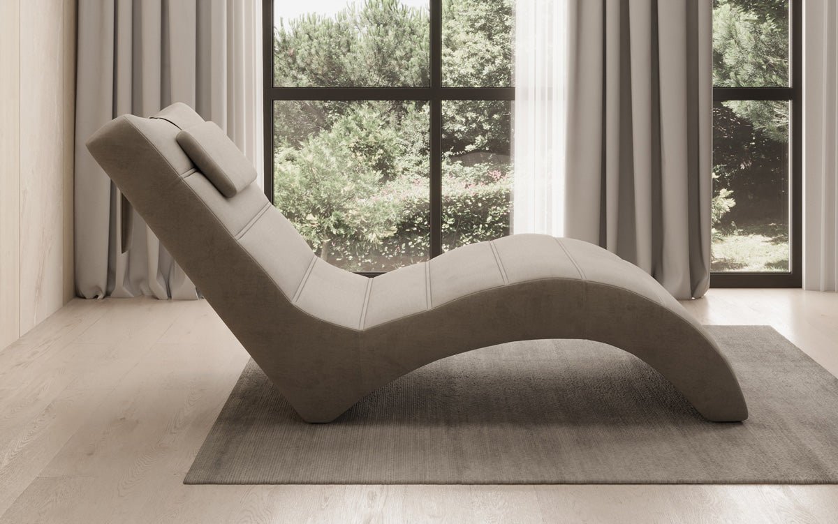 Designer Relax-Liege Leon in Samt