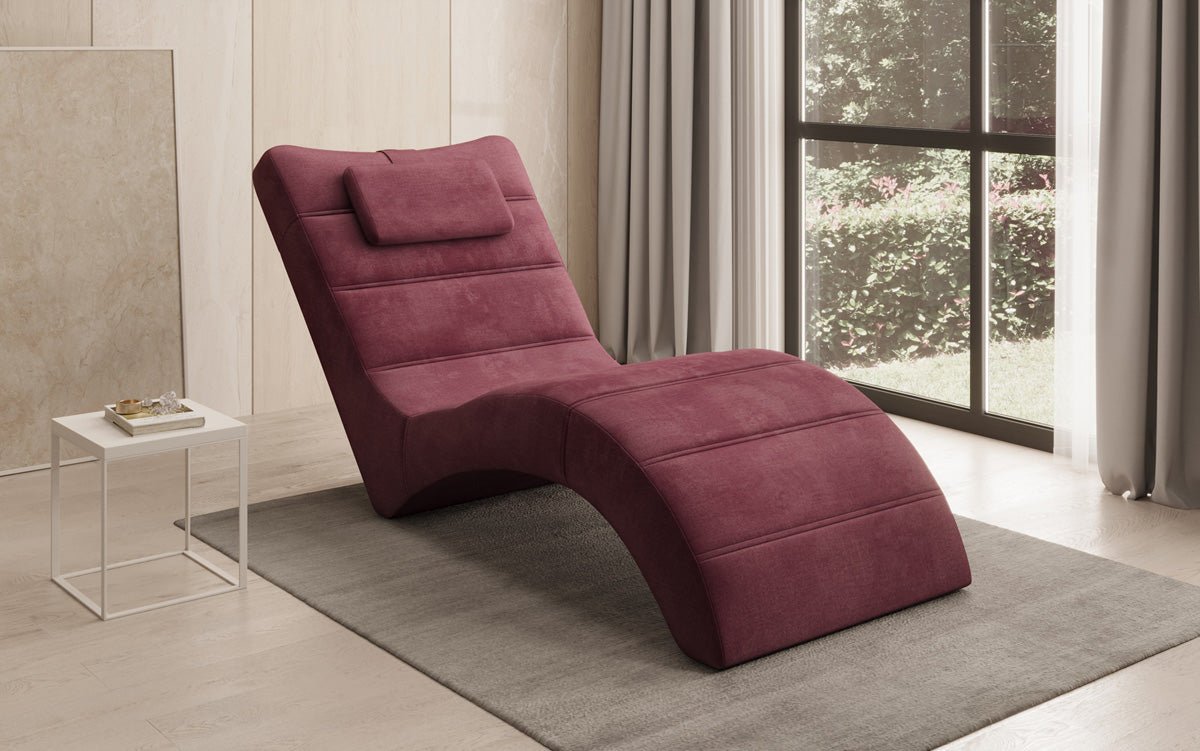 Designer Relax-Liege Leon in Samt