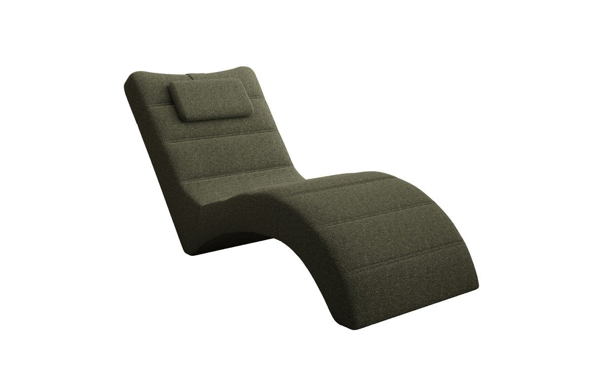 Designer Relax-Liege Leon in Bouclé