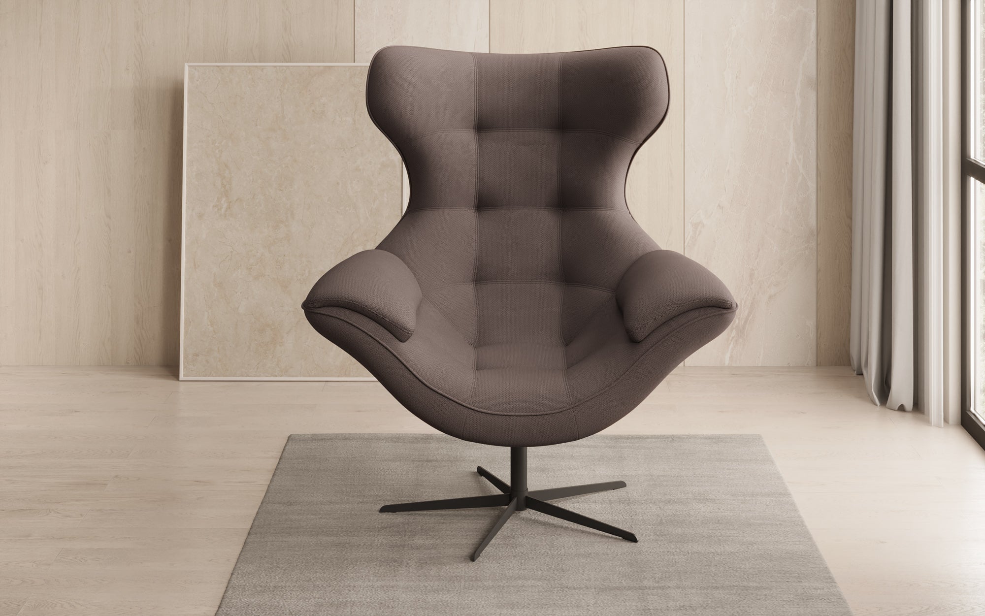 Designer Sofa-Sessel Aurelio in Stoff