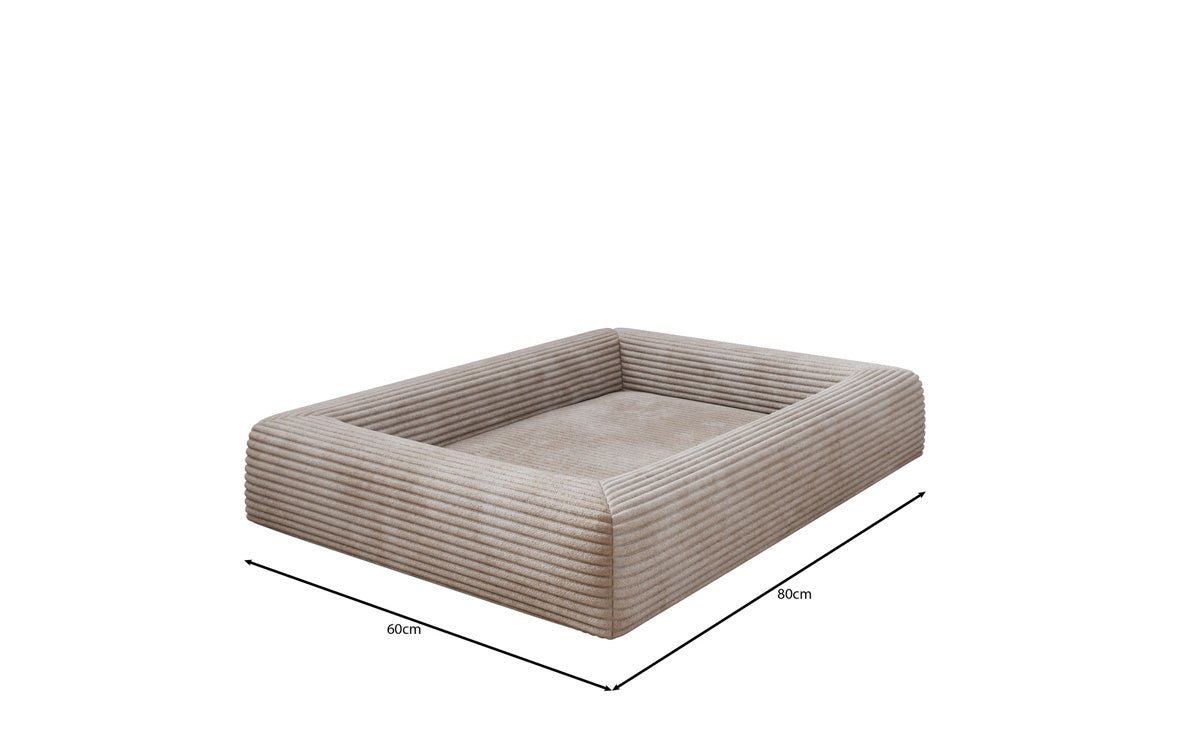 Hundebett Cordino 80 × 60 cm in Cord