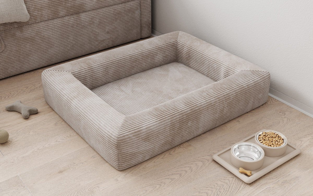 Hundebett Cordino 80 × 100 cm in Cord