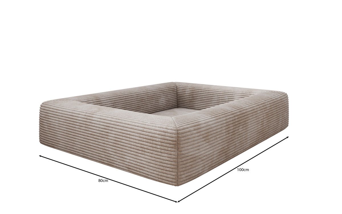 Hundebett Cordino 80 × 100 cm in Cord