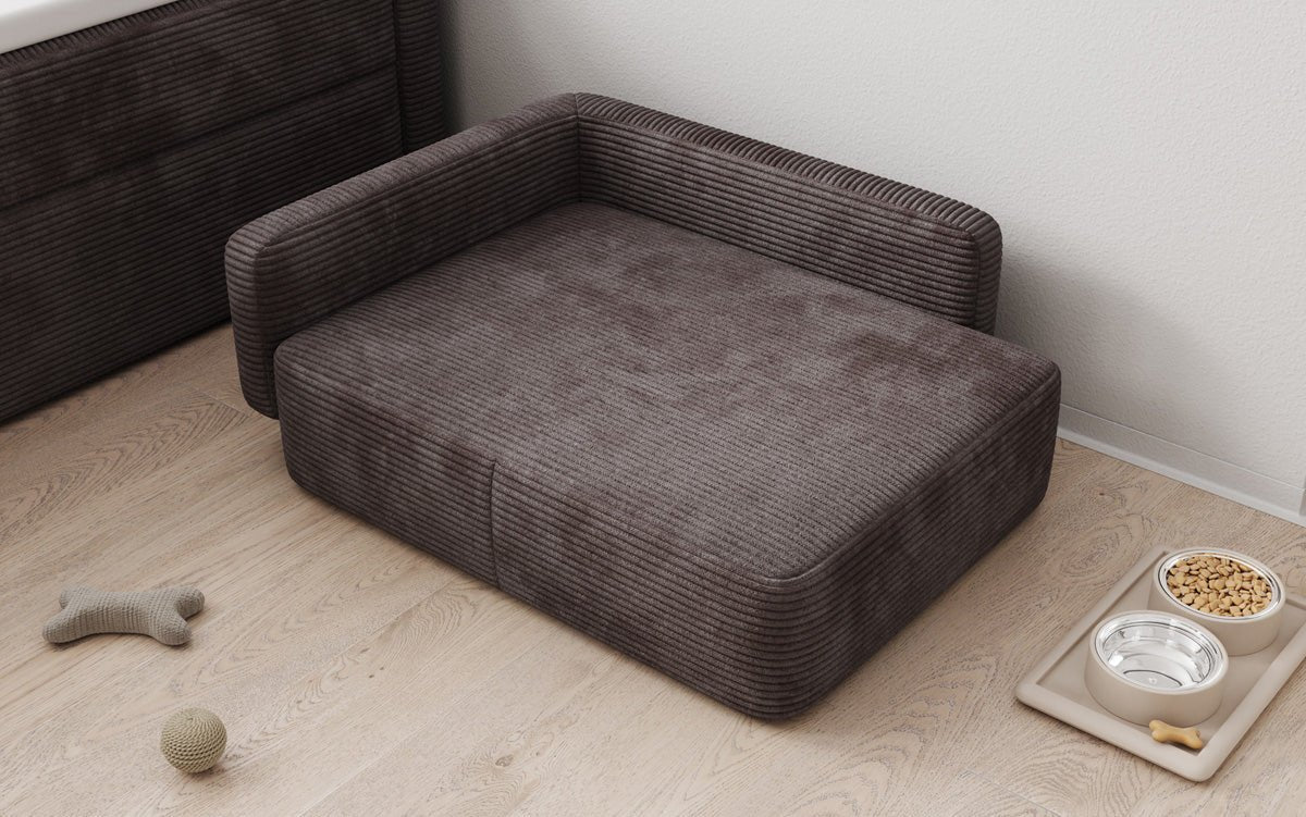 Hundebett BelloCouch 80 × 60 cm in Cord