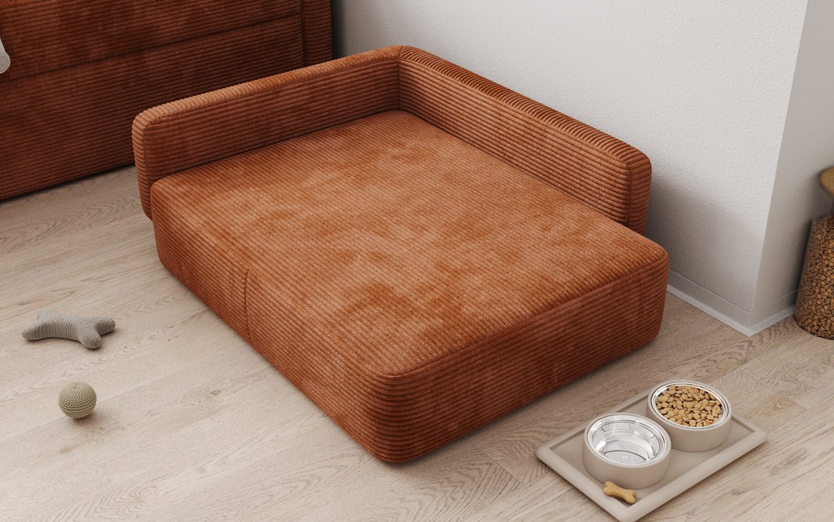 Hundebett BelloCouch 80 × 100 cm in Cord