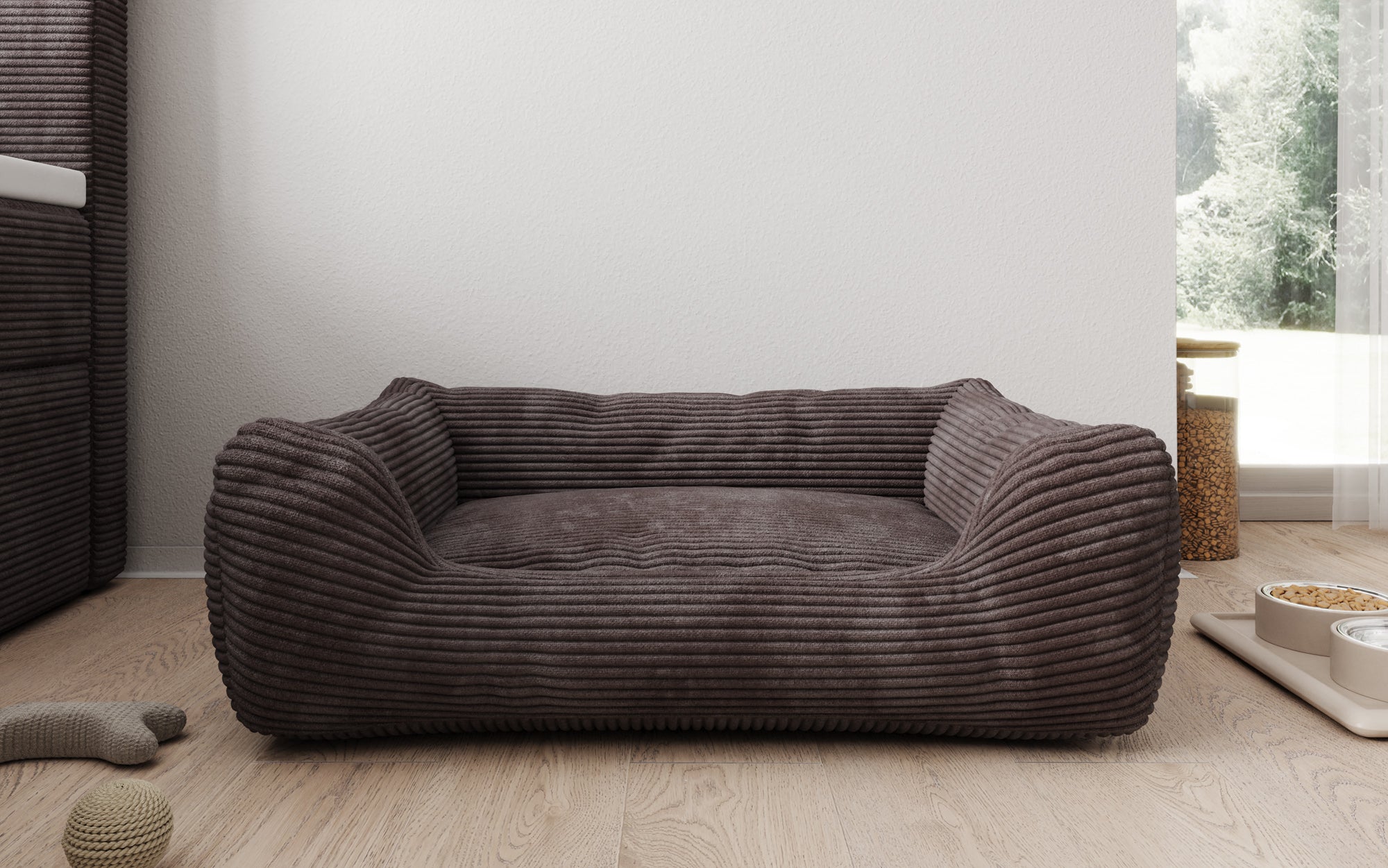 Hundebett Cosmo 60 × 80 cm in Cord