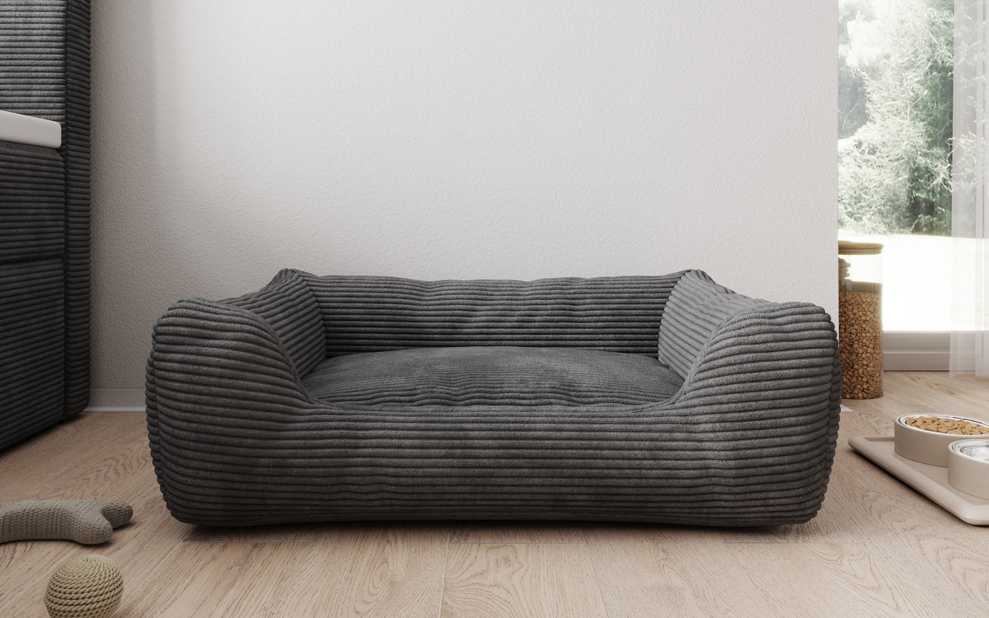 Hundebett Cosmo 60 × 80 cm in Cord