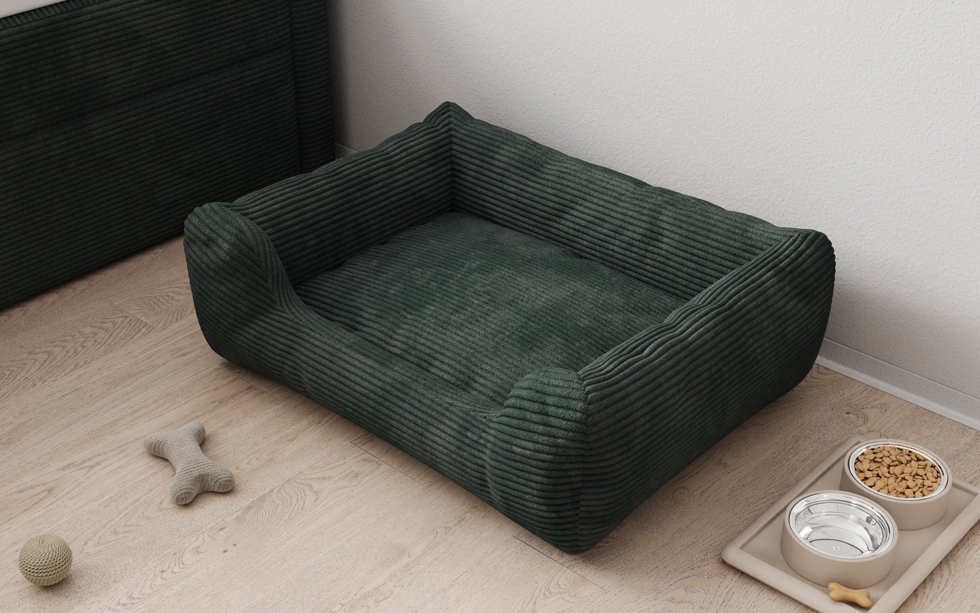 Hundebett Cosmo 60 × 80 cm in Cord