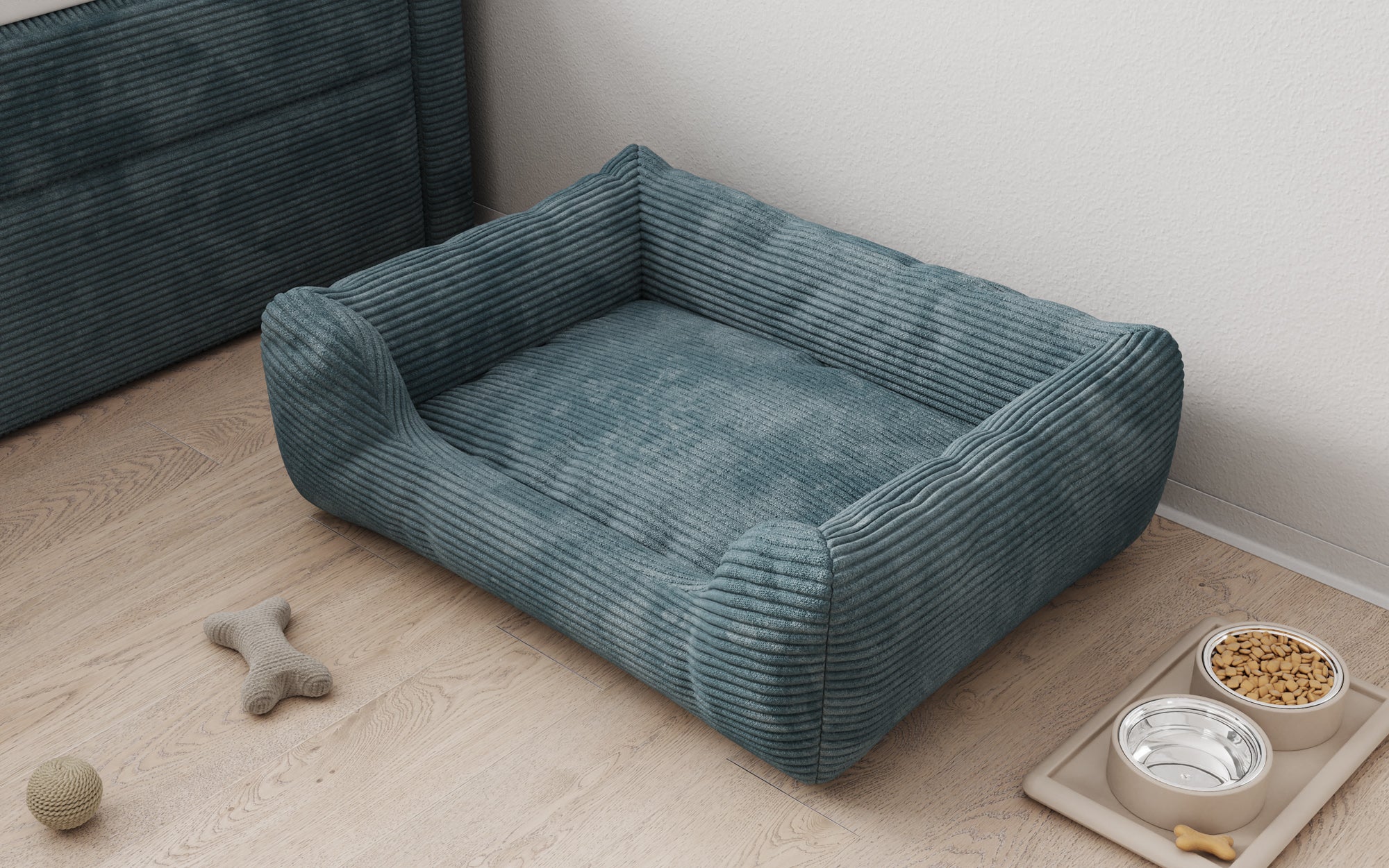 Hundebett Cosmo 60 × 80 cm in Cord
