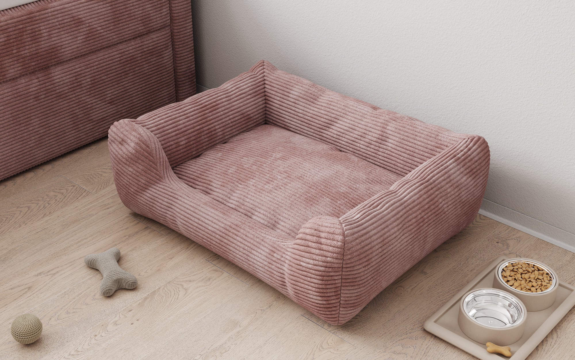 Hundebett Cosmo 60 × 80 cm in Cord