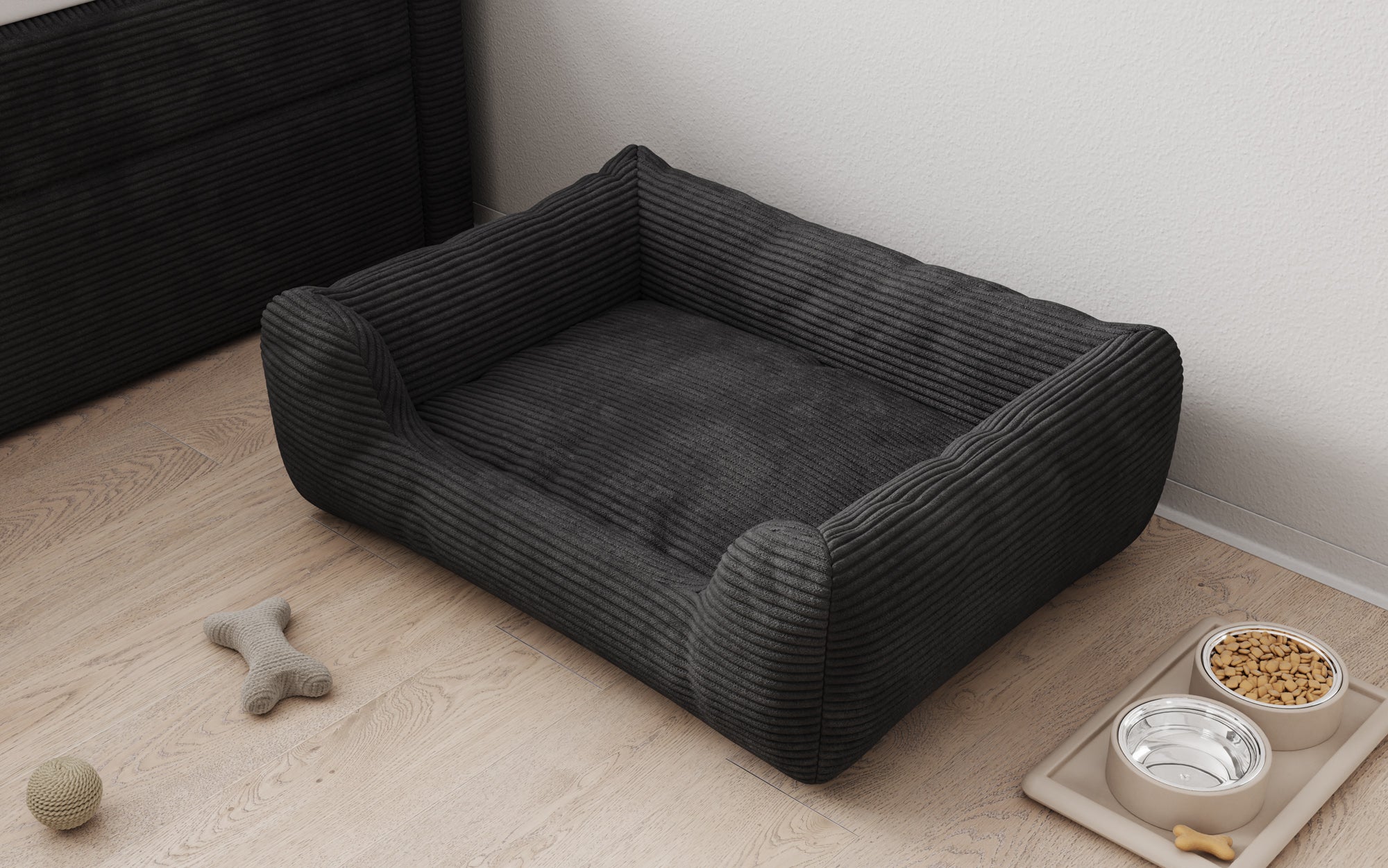 Hundebett Cosmo 60 × 80 cm in Cord