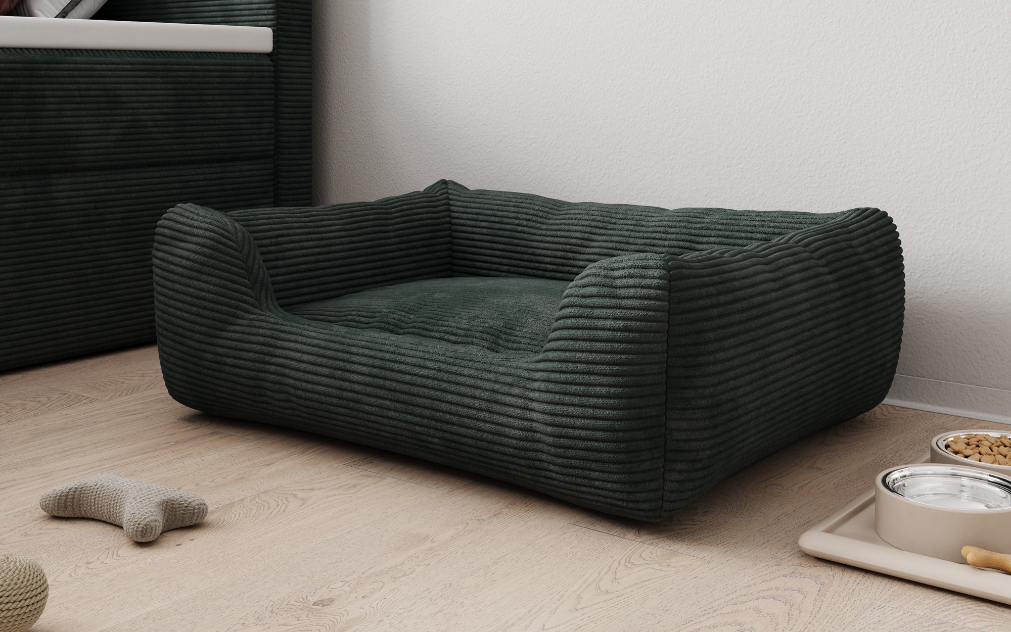 Hundebett Cosmo 60 × 80 cm in Cord