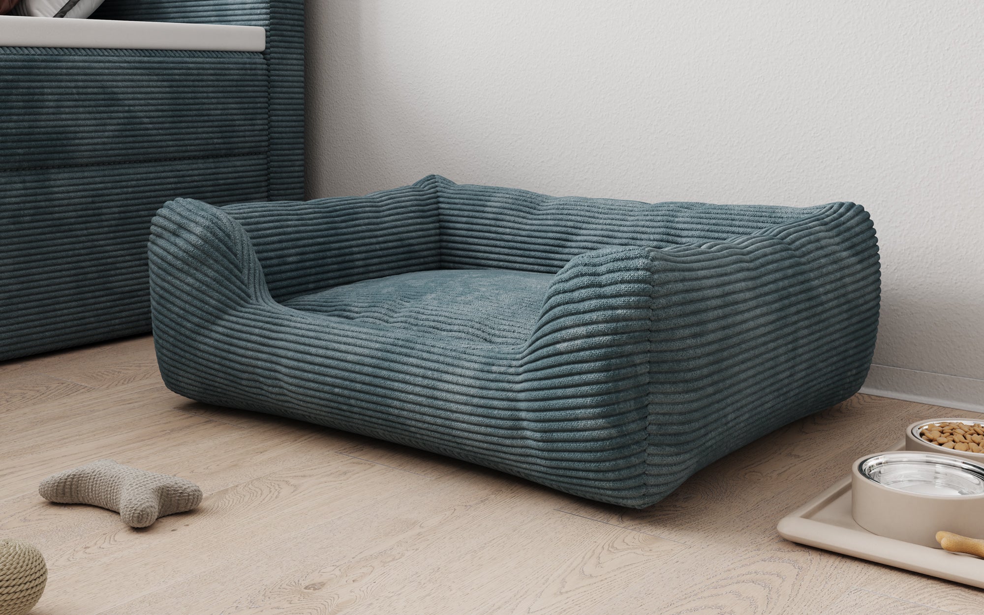 Hundebett Cosmo 60 × 80 cm in Cord