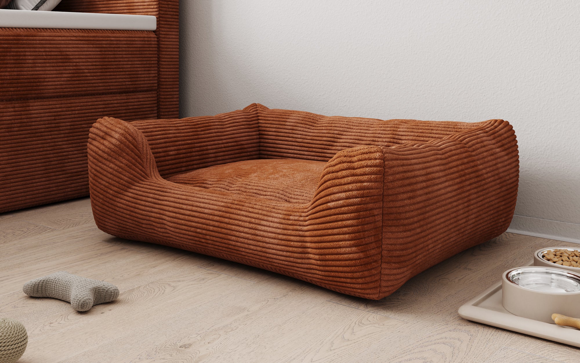 Hundebett Cosmo 60 × 80 cm in Cord