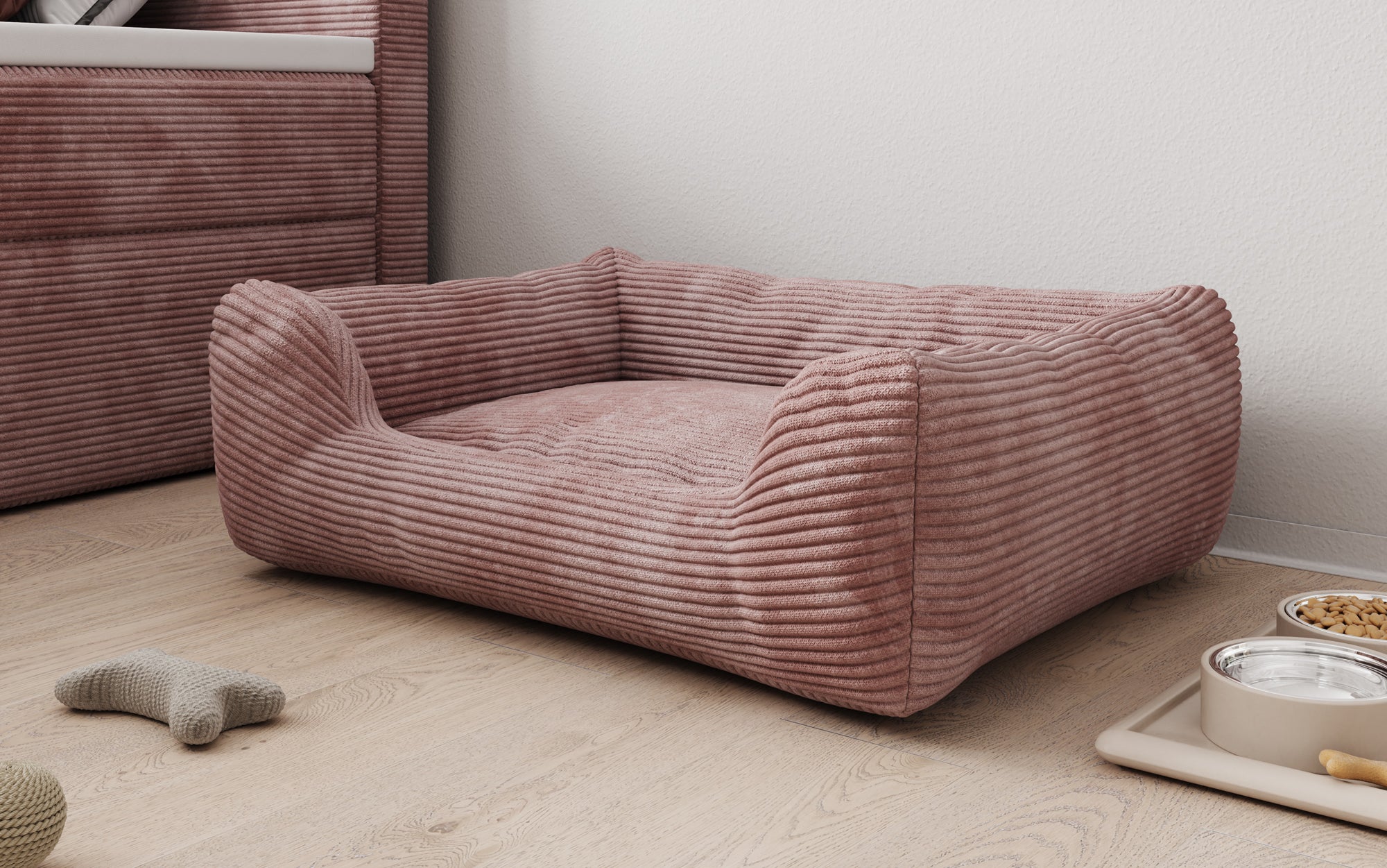 Hundebett Cosmo 60 × 80 cm in Cord