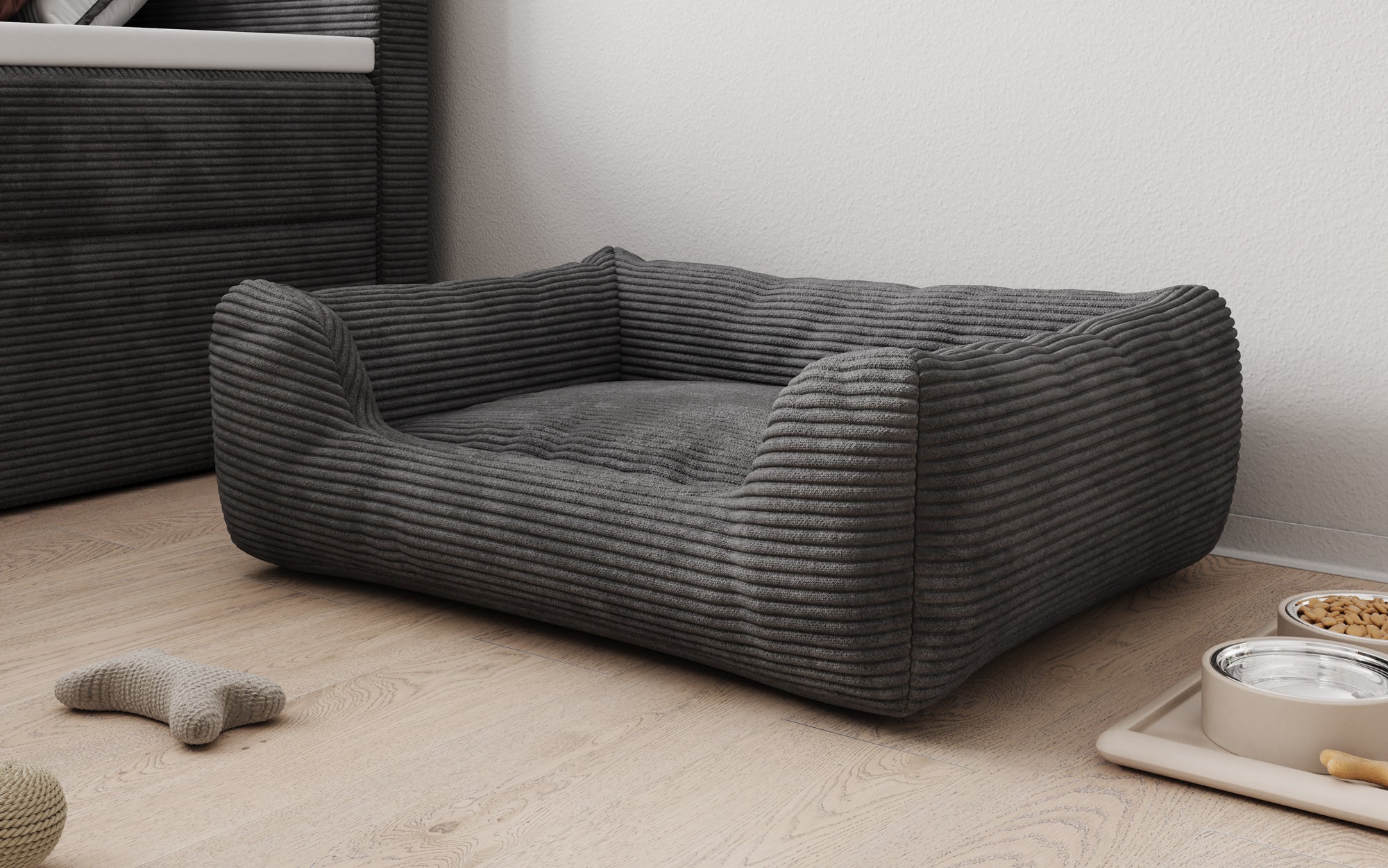 Hundebett Cosmo 60 × 80 cm in Cord