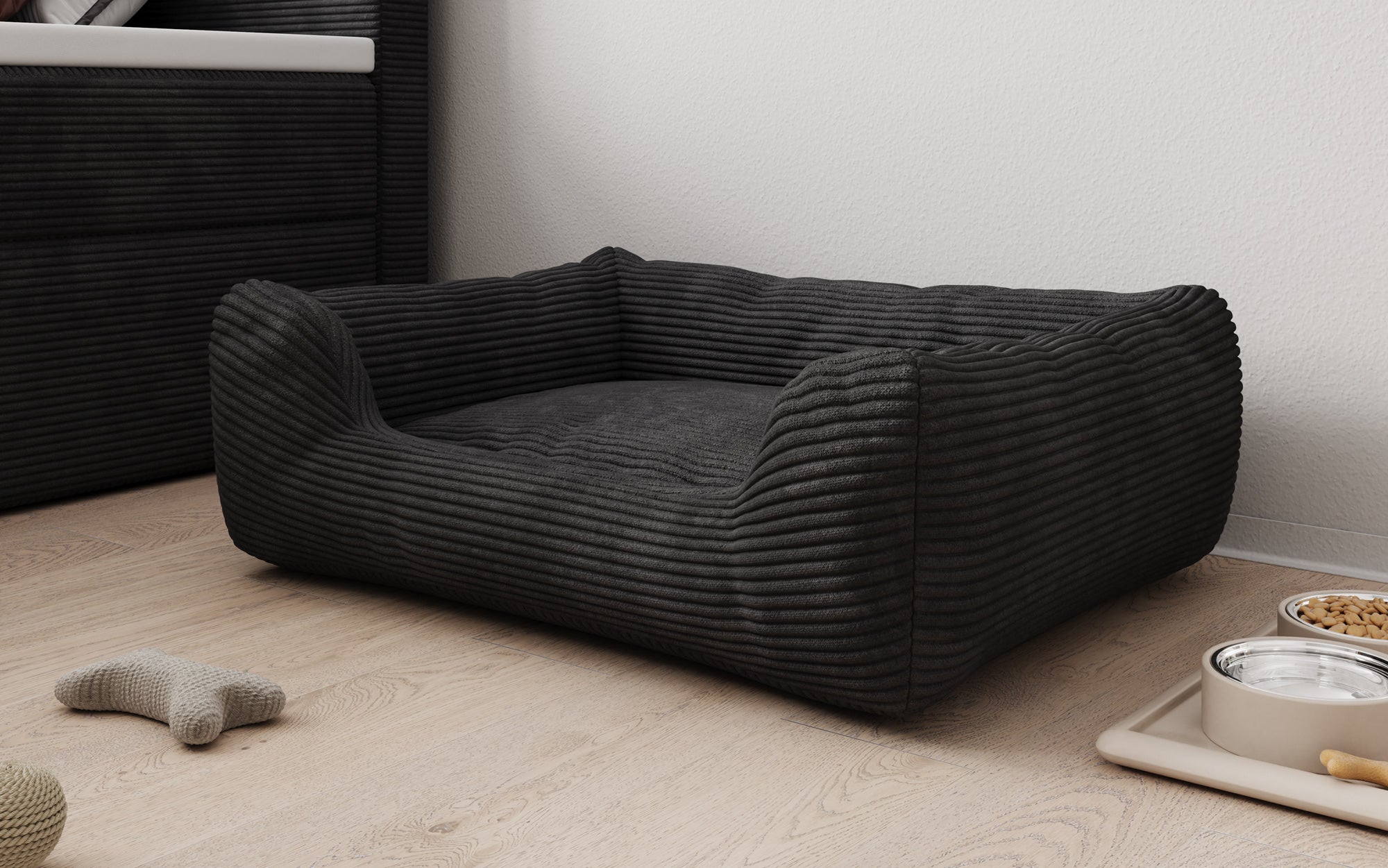 Hundebett Cosmo 60 × 80 cm in Cord