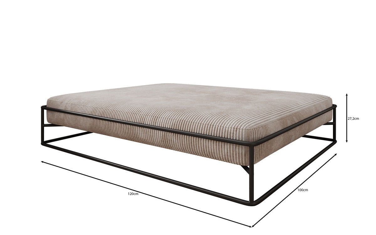 Hundebett Lumo 100x120 cm in Cord