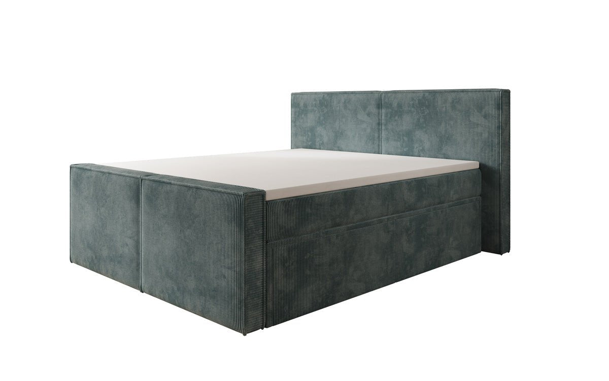 Boxspringbett Ophelia II mit Schubladen in Cord