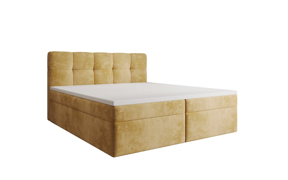 Boxspringbett Cozy II in Cord mit Stauraum