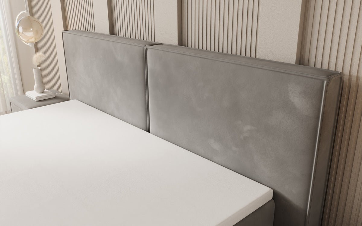 Boxspringbett Ophelia mit Schwebeoptik in Samt