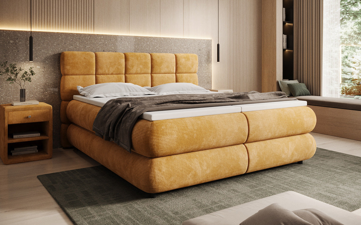 Boxspringbett Relana - elektrisch verstellbar in Cord