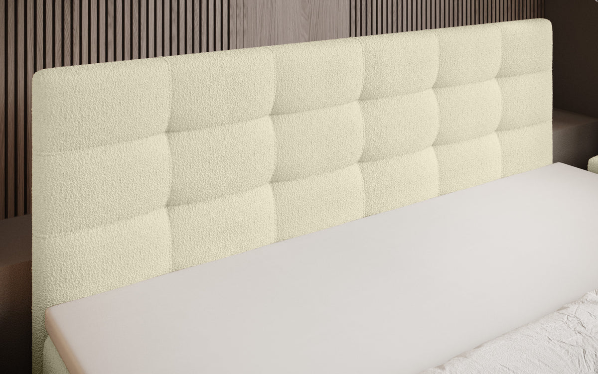 Boxspringbett Luxor Bouclé mit Stauraum