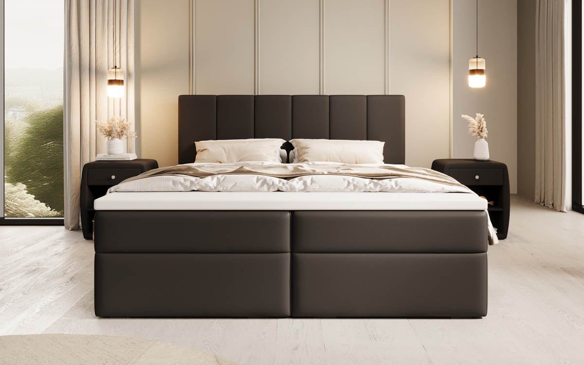 Boxspringbett Aurelia Kunstleder mit Stauraum