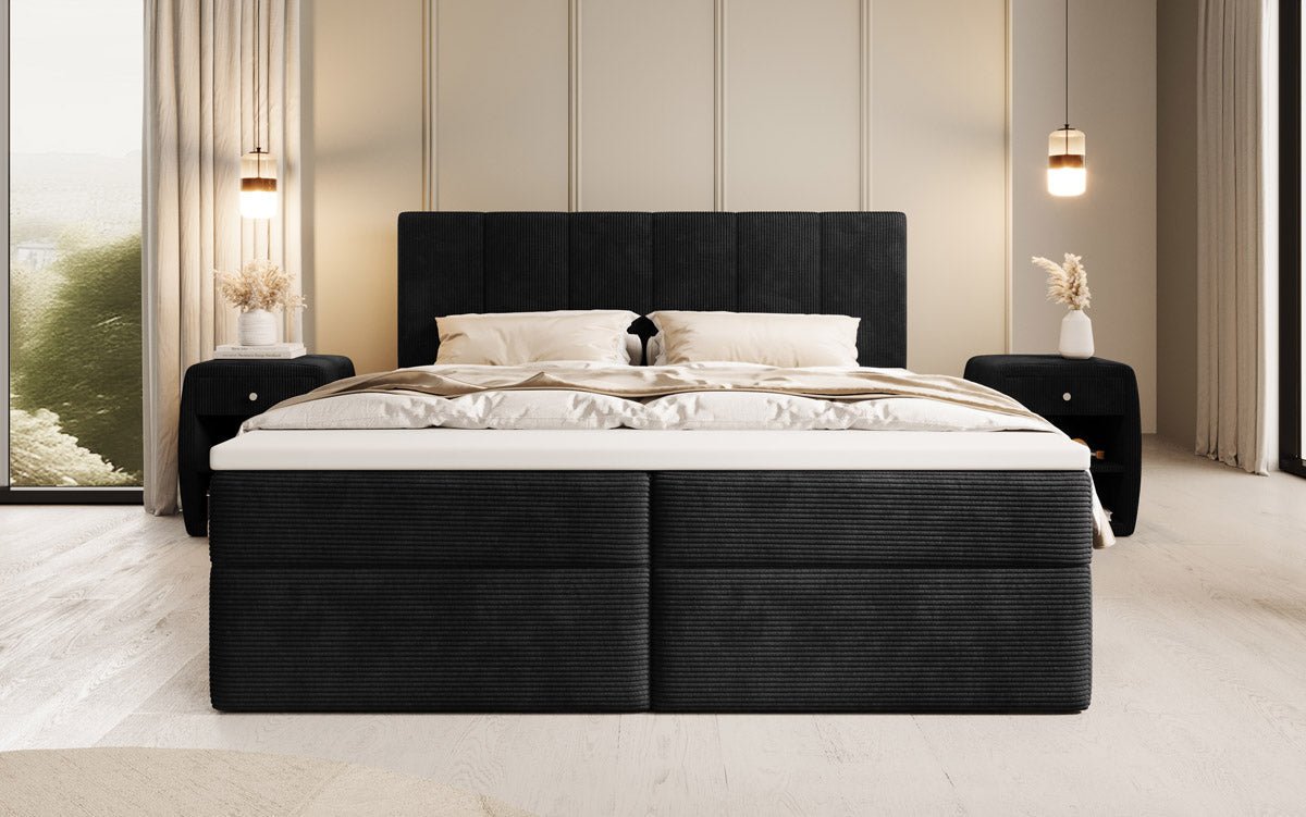 Boxspringbett Aurelia Cord mit Stauraum