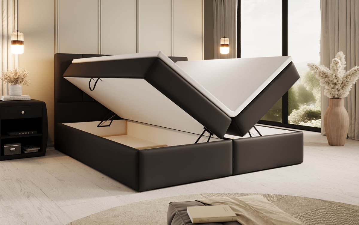 Boxspringbett Aurelia Kunstleder mit Stauraum