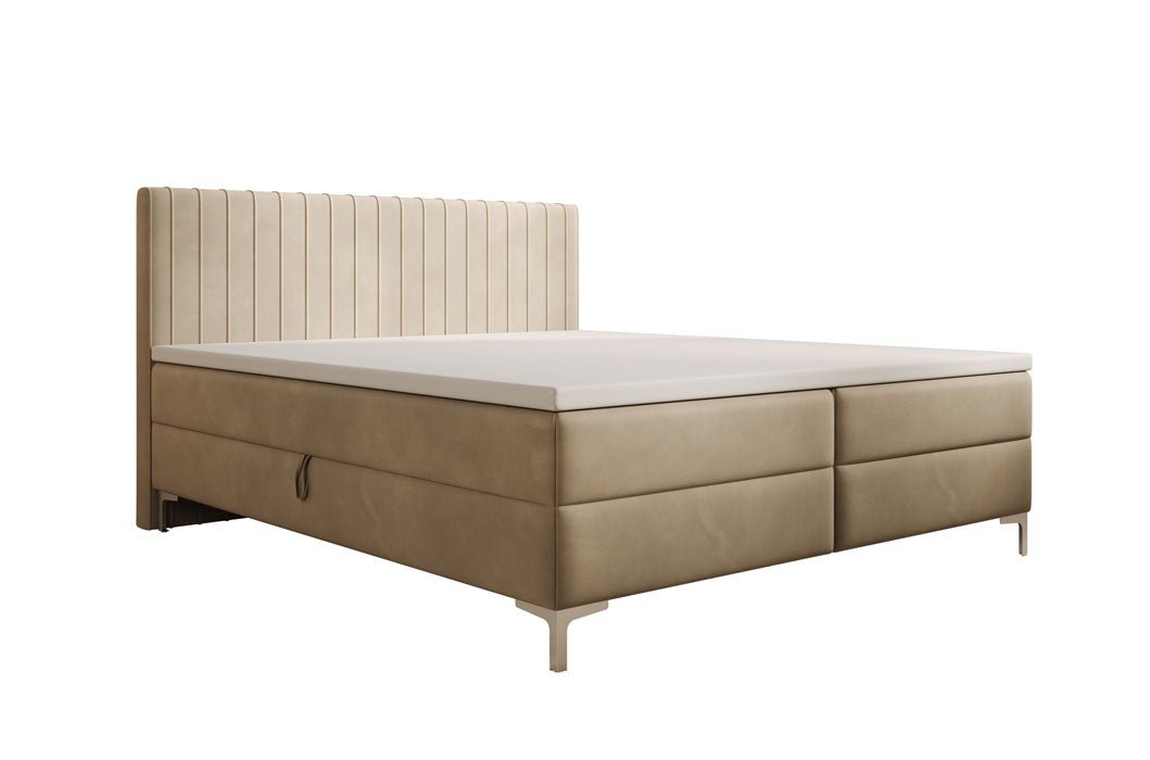Boxspringbett Leona Samt mit Stauraum