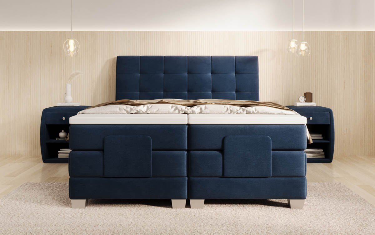 Boxspringbett Amara Samt elektrisch verstellbar
