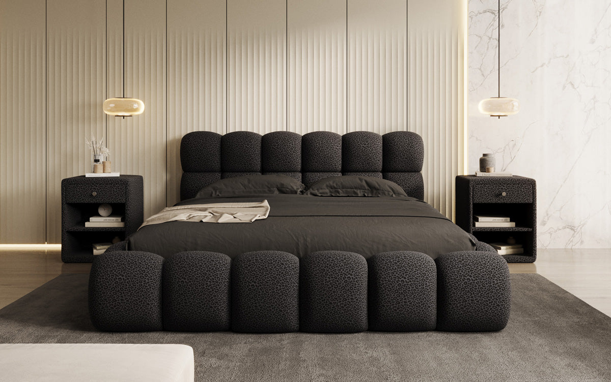 Designer Polsterbett Boston Wild Edition mit Stauraum