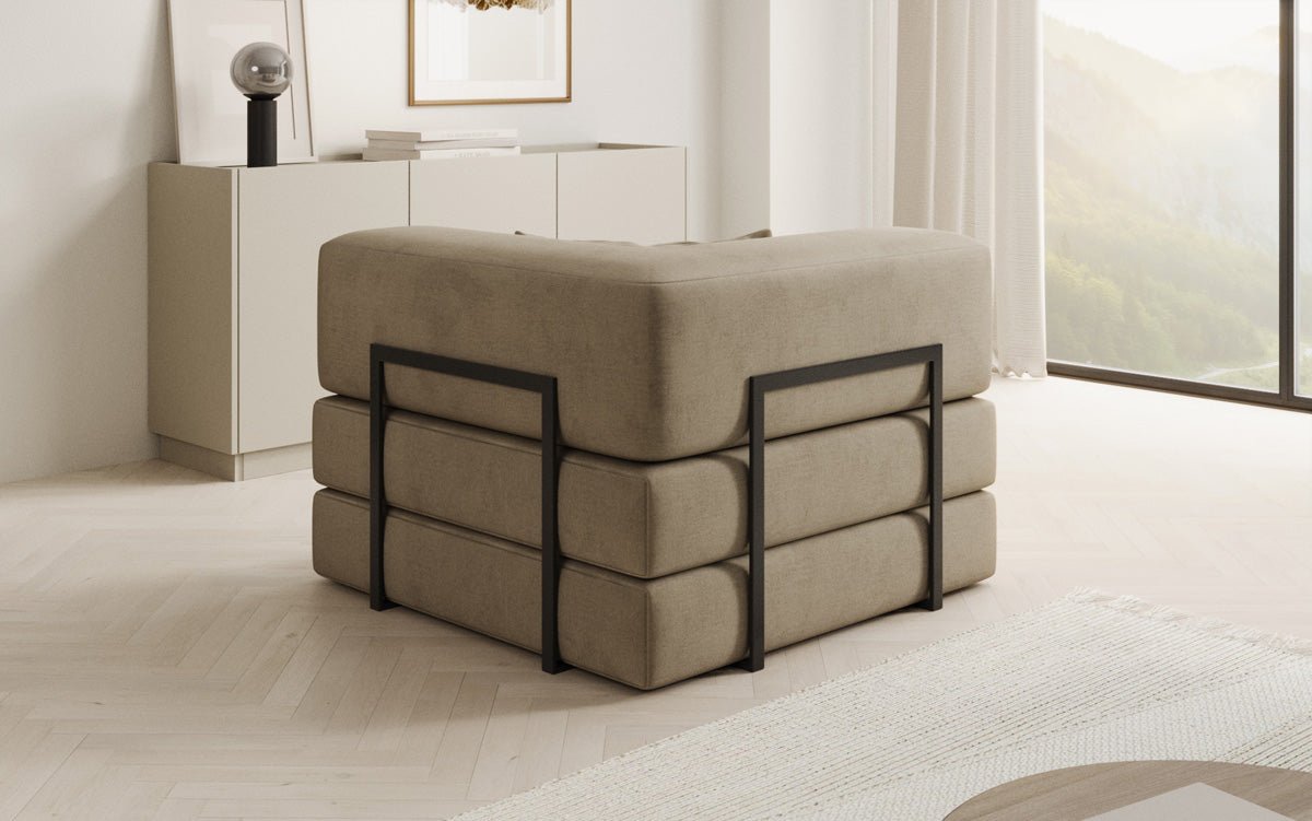 Designer Sofa-Sessel Lazy in Samt